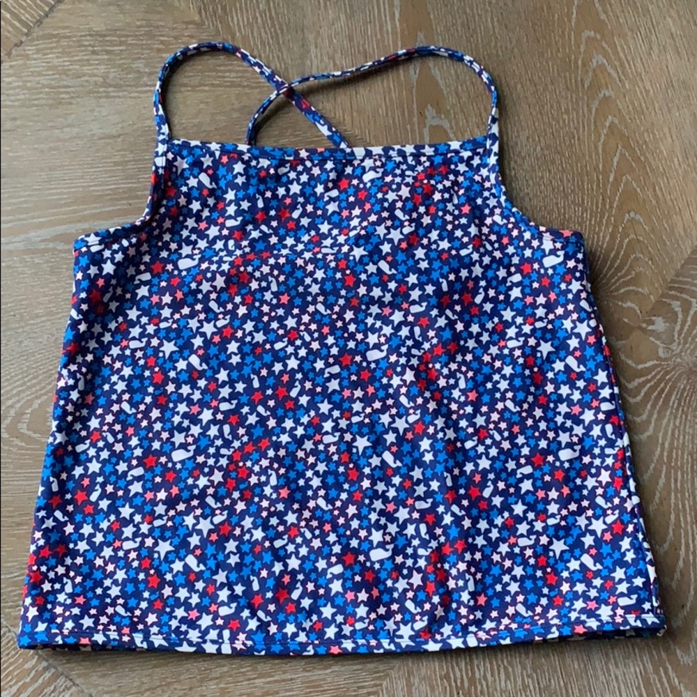 VINEYARD VINES Star & Wales Swim Tankini L (G 14)